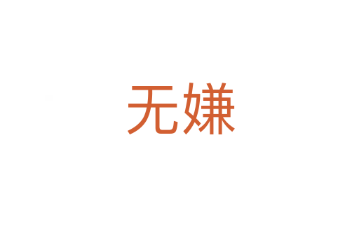 无嫌