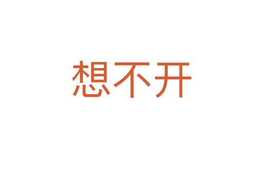 想不开