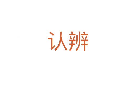 认辨