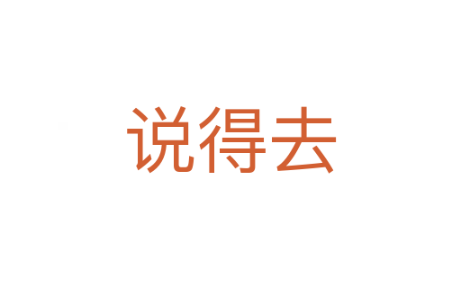 说得去