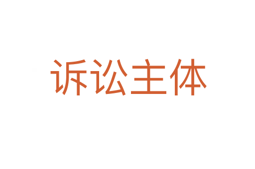 诉讼主体