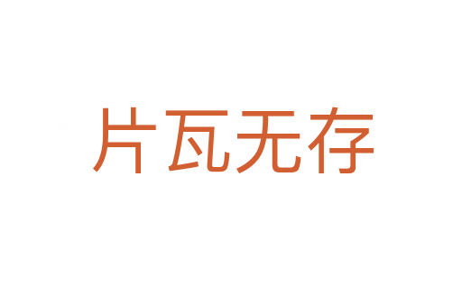 片瓦无存