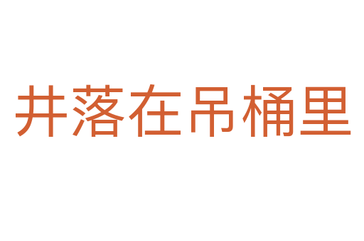 井落在吊桶里