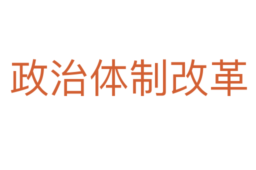 政治体制改革