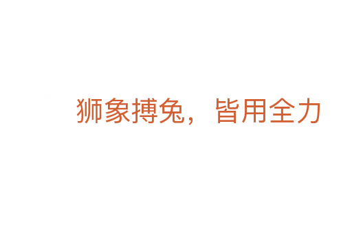 狮象搏兔，皆用全力