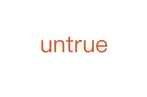untrue