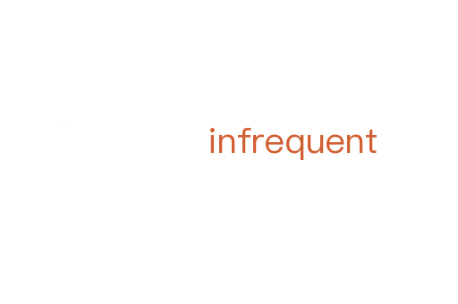 infrequent