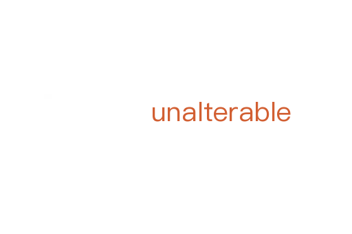 unalterable