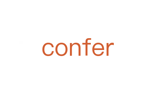 confer